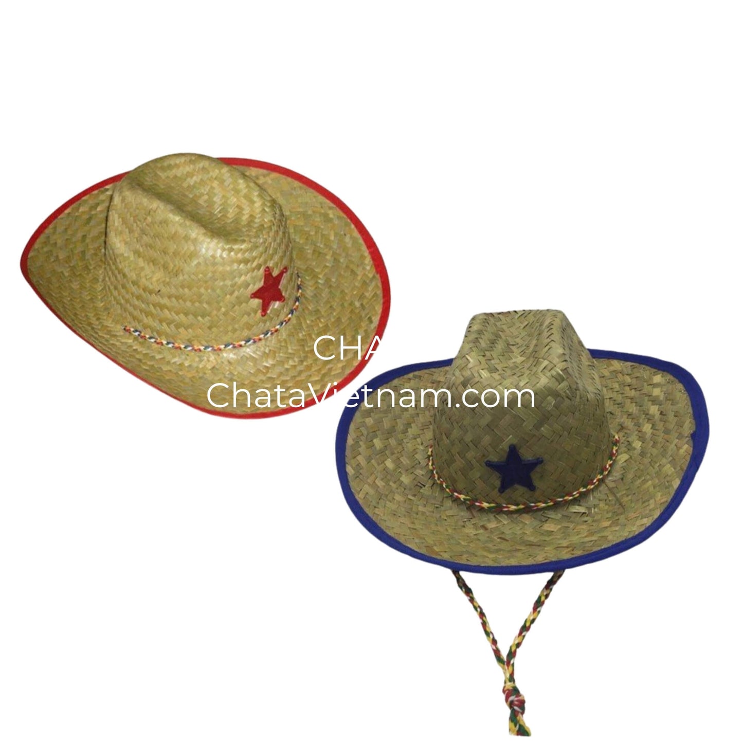 Childrens Straw Cowboy Hats Bulk K391