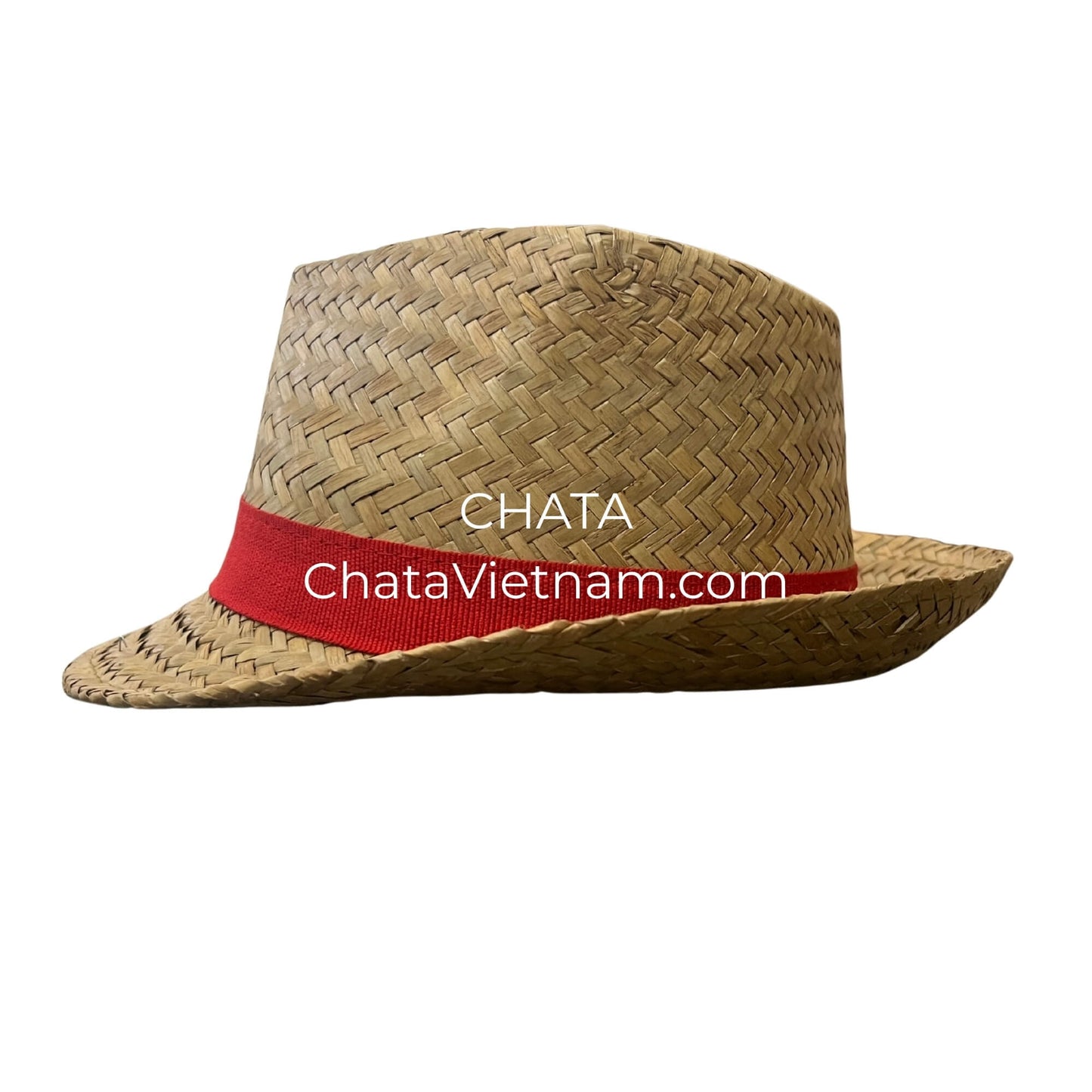Straw Fedora Hat Womens Handwoven Seagrass F391