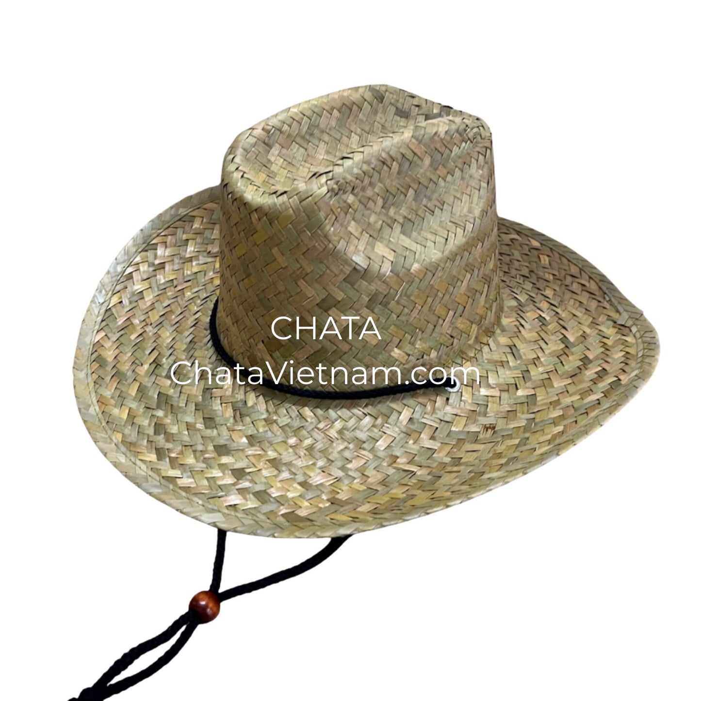 Straw Cowboy Hat Handwoven Seagrass C392
