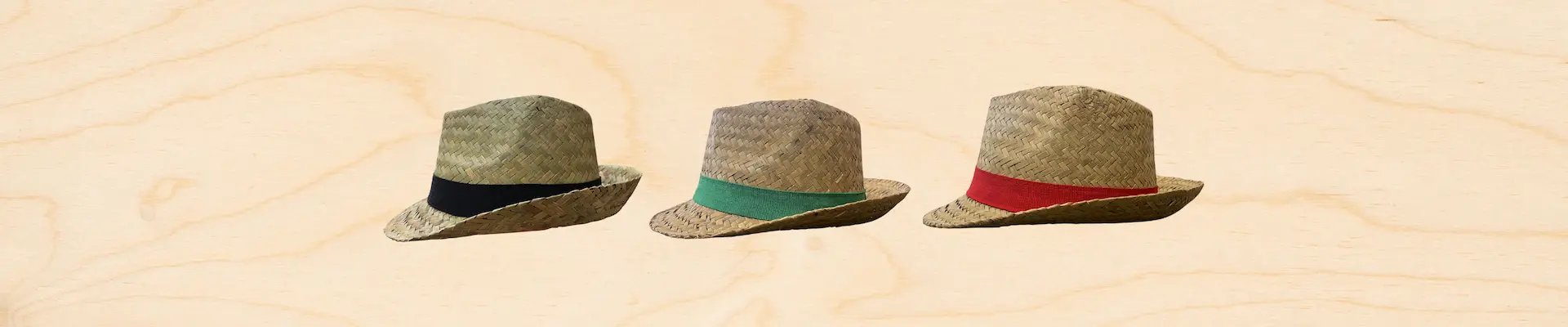 Handwoven fedora straw hats with customizable ribbon – made in Vietnam for wholesale and fashion brands