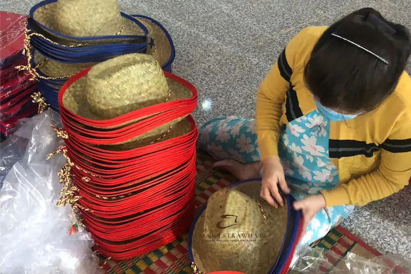 Handmade Private Label Straw Hats Production
