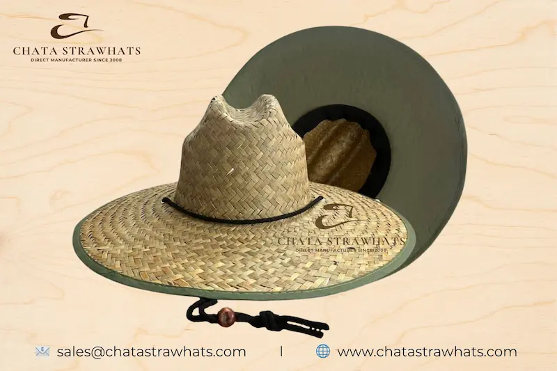 Handwoven lifeguard straw hats from Vietnam – perfect for sun protection and beach retail