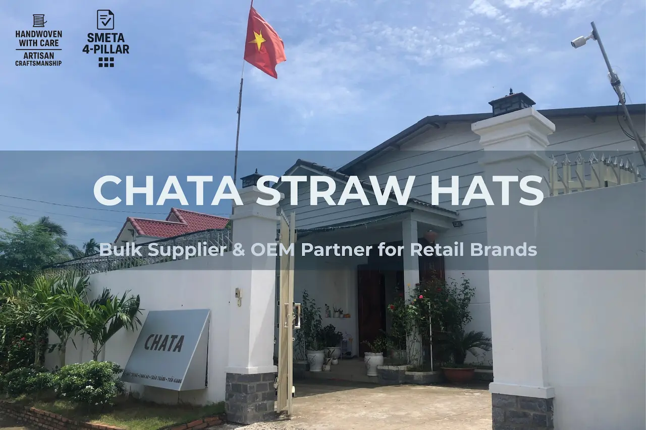 bulk straw hats for wholesale supply – wide brim natural straw hats from Vietnam factory